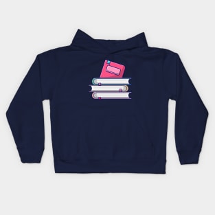 Pile of Books Kids Hoodie